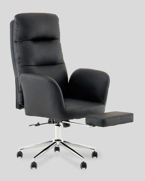 Кресло офисное TopChairs Solid с оттоманкой / DD-004-OT