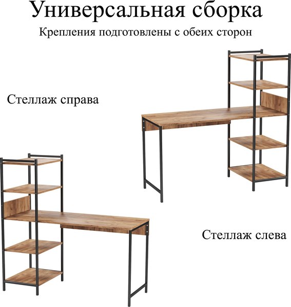 Стол-стеллаж Soma Jack 135x55