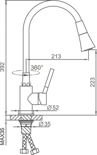 Смеситель Frap F4044-9