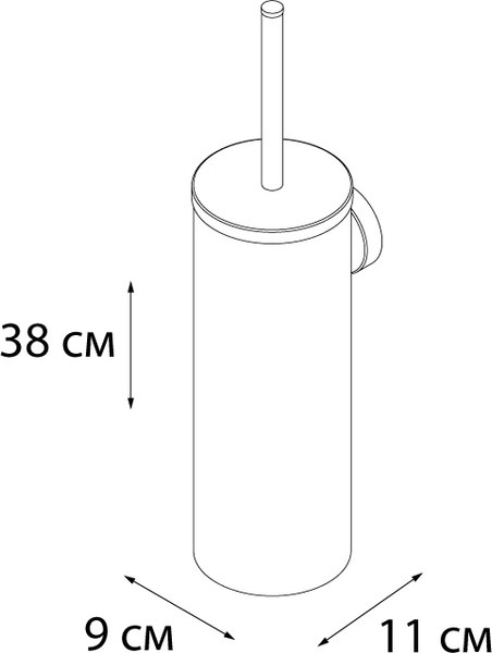 Ершик для унитаза Fixsen Hotel Настенный FX-31013B