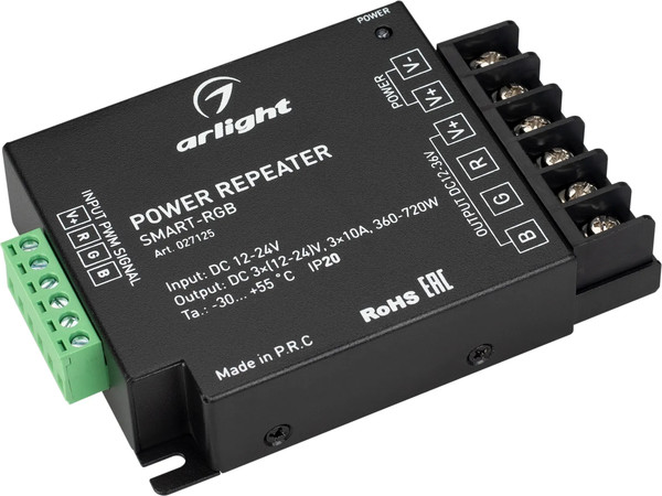 Усилитель сигнала для светодиодной ленты Arlight SMART-RGB / 027125 - фото