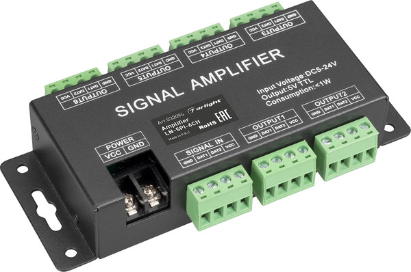 Усилитель сигнала для светодиодной ленты Arlight LN-SPI-6CH / 033094 - фото