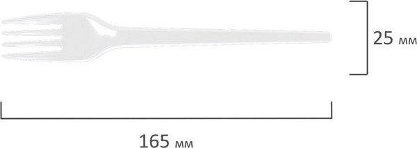 Набор одноразовых вилок Laima 603078