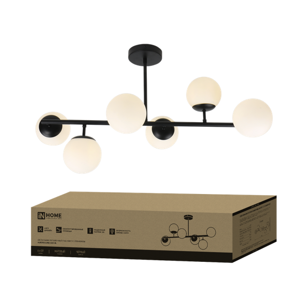 Люстра INhome Aurora Luna-6G9-BL 6хG9 / 4690612062747