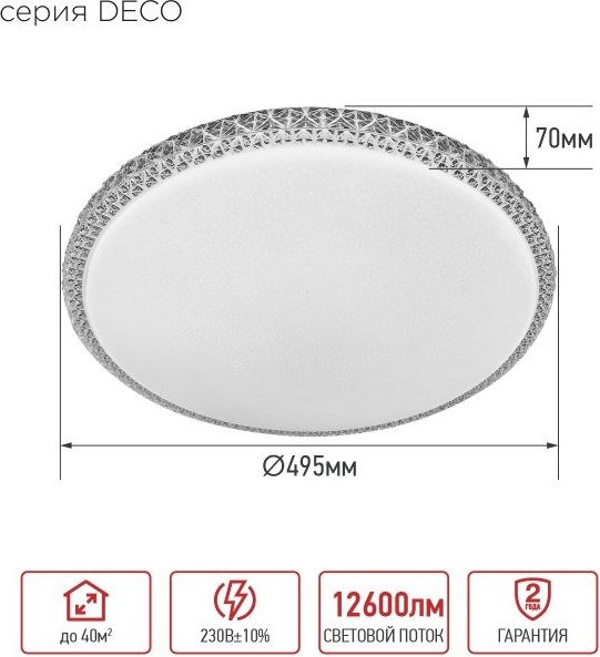 Потолочный светильник INhome Deco Mystery / 4690612062259