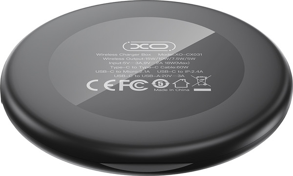 Зарядное устройство беспроводное XO CX031 15W органайзер