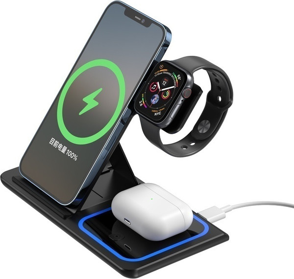 Зарядное устройство беспроводное XO 3в1 WX023