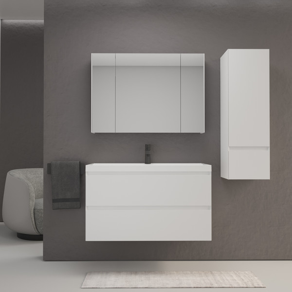 Тумба под умывальник Symbolite Манхэттен 100 Plus 2 ящика - фото