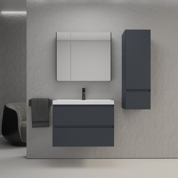 Тумба под умывальник Symbolite Манхэттен 80 Plus 2 ящика - фото