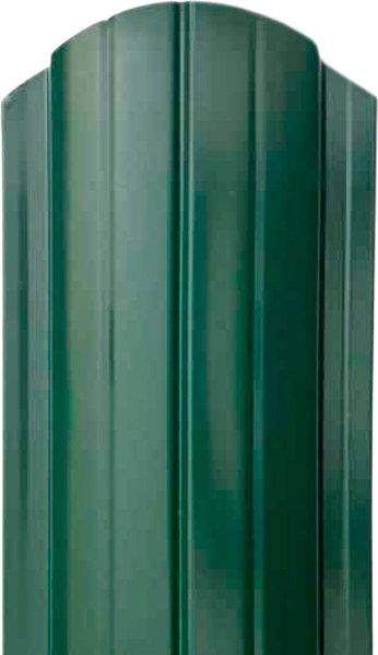 Штакетник металлический Комплектпрофиль Европланка 110мм Глянцевый RAL 6005/6005 ПЭ 0.45x1200мм - фото