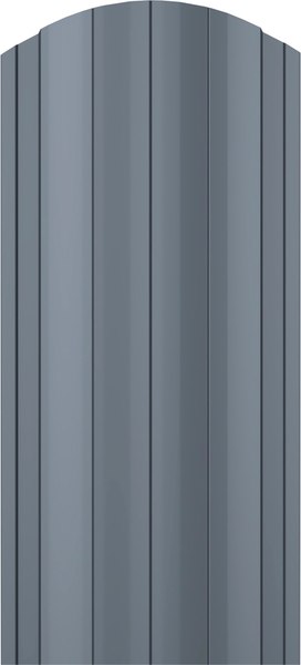 Штакетник металлический Комплектпрофиль Европланка 110мм Глянцевый RAL 7024/7024 ПЭ 0.45x1500мм - фото