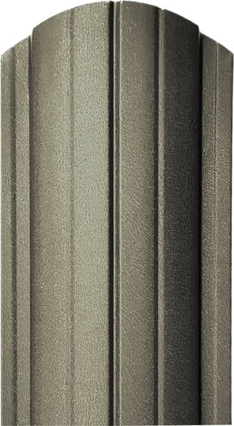 Штакетник металлический Комплектпрофиль Европланка 110мм Матовый RAL 8019/8019 ПЭ 0.45x1700мм - фото