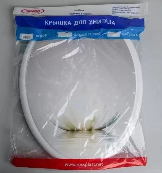 Крышка для унитаза Русспласт Лотос / РП-813