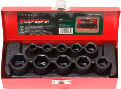 Набор головок слесарных RockForce RF-4101-5MPB - фото