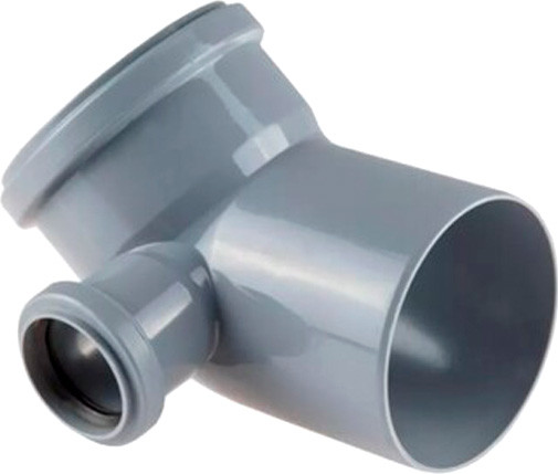 Отвод внутренней канализации МультиМирПласт Ду 110х50х45 Л - фото