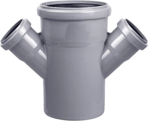 Крестовина внутренней канализации МультиМирПласт Ду 110x50x50x45 - фото