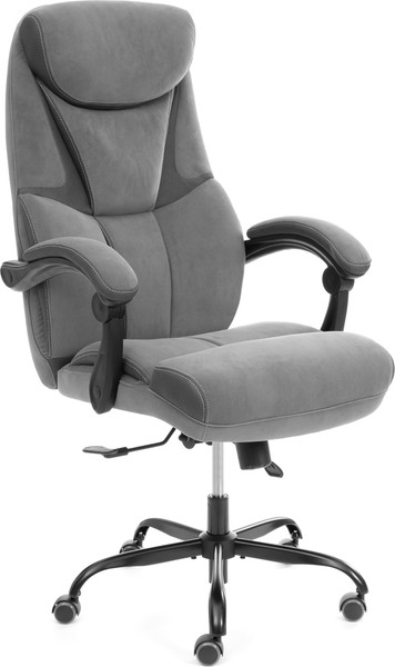 Кресло офисное Tetchair Cambridge metalBL велюр/ткань - фото