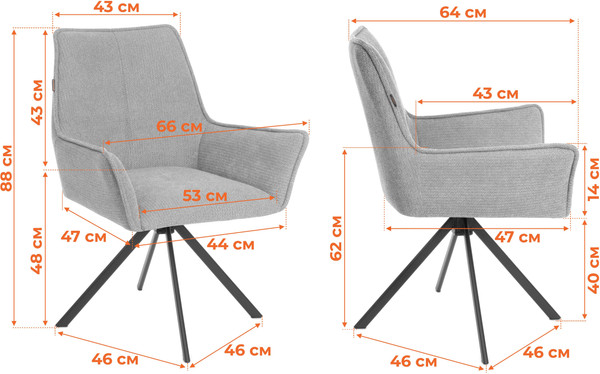 Стул Tetchair Мурано опора 360