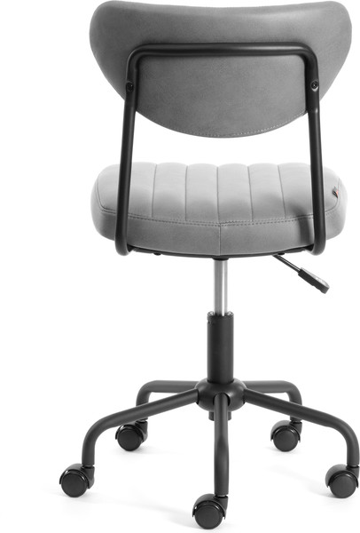 Кресло офисное Tetchair Slim (иск. замша, серый)