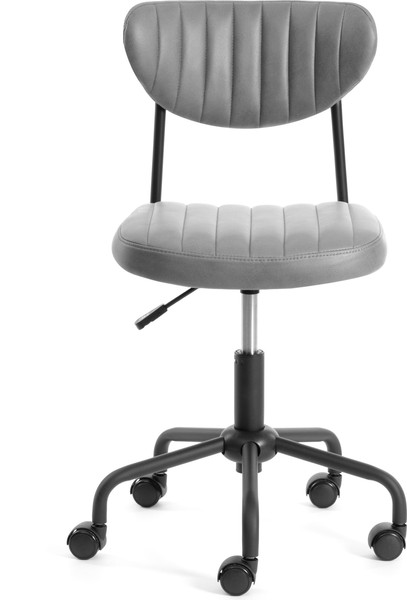 Кресло офисное Tetchair Slim (иск. замша, серый)
