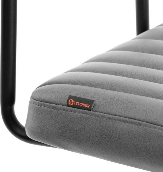 Кресло офисное Tetchair Slim (иск. замша, серый)