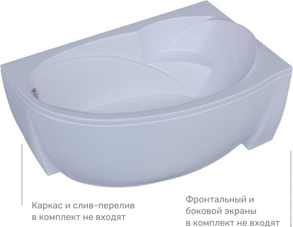 Ванна акриловая Aquatek Бетта 150x95 R