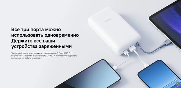 Портативное зарядное устройство Xiaomi Power Bank 20000mAh / BHR9740GL