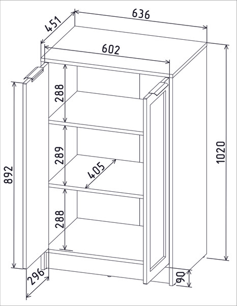 Тумба Интерлиния Концепт Тренд КТ-Т64