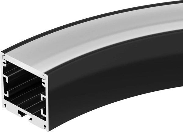 Профиль для светодиодной ленты Arlight SL-ARC-3535-D320-A90 BLACK / 032676 - фото