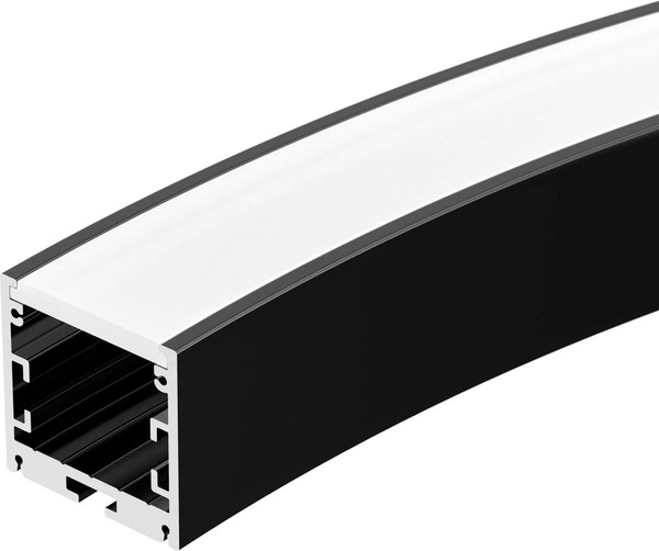Профиль для светодиодной ленты Arlight SL-ARC-3535-D800-A90 BLACK / 027638 - фото