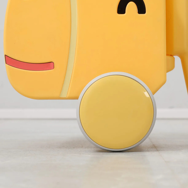 Каталка детская UNIX Kids Hippo Yellow / ptscar68yel