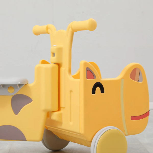 Каталка детская UNIX Kids Hippo Yellow / ptscar68yel