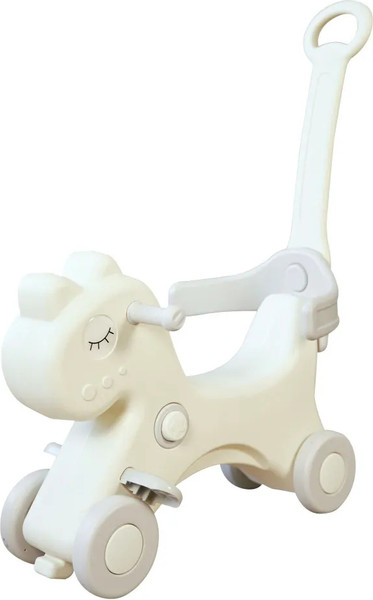 Качалка-каталка UNIX Kids Лошадка с ручкой / pprhwhgry - фото