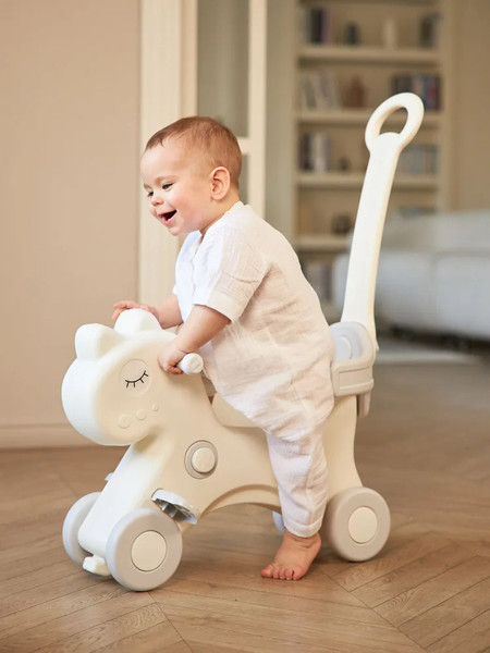 Качалка-каталка UNIX Kids Лошадка с ручкой / pprhwhgry