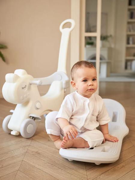 Качалка-каталка UNIX Kids Лошадка с ручкой / pprhwhgry