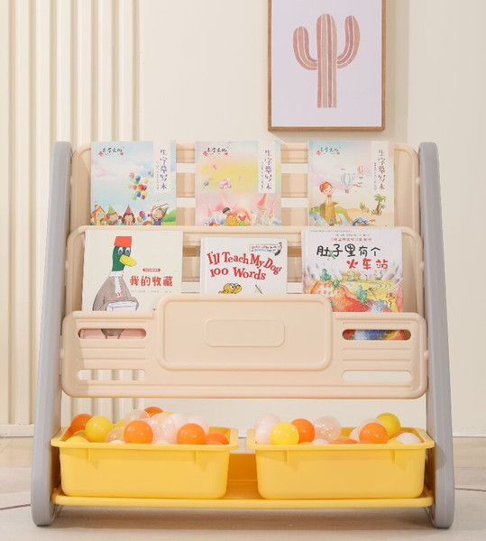 Стеллаж игровой UNIX Kids ppbsts2in1yel