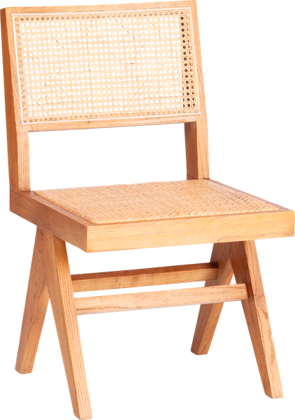 Стул Tetchair Loki дерево вяз/ротанг 51x44x86 - фото