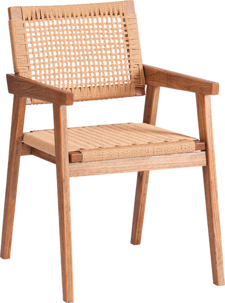 Стул Tetchair Vanheim дерево вяз/бечевка - фото