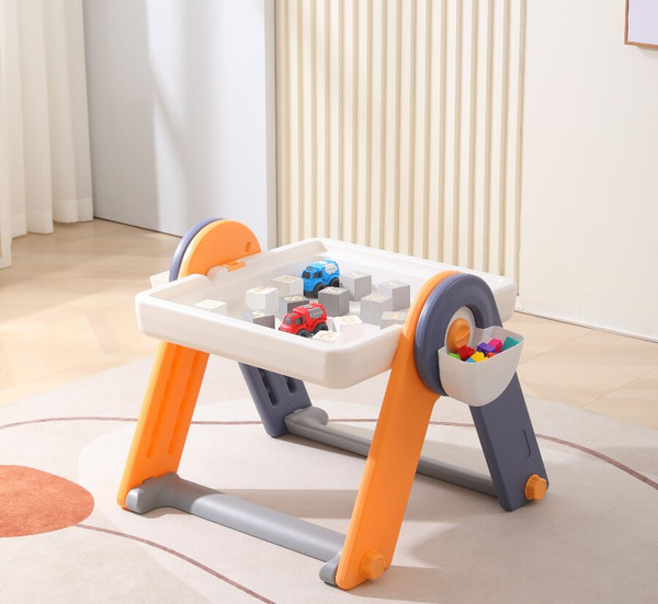 Стол детский UNIX Kids Развивающий со стульчиком 4в1 / ppt4in1yel