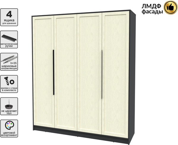 Шкаф Интерлиния Концепт Тренд КТ-Ш4