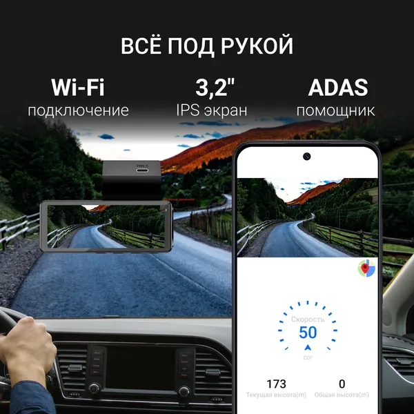 Автомобильный видеорегистратор Digma FreeDrive 945W / FD945W