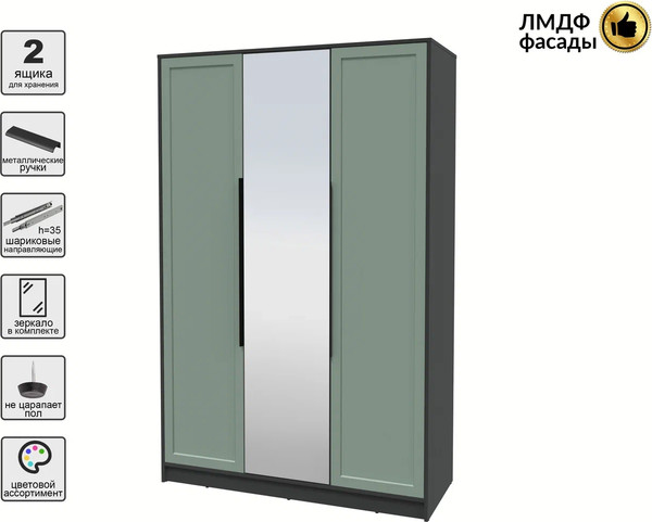 Шкаф Интерлиния Концепт Тренд КТ-Ш3(з)
