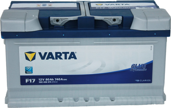 Автомобильный аккумулятор Varta Blue F17 80R L4 R+