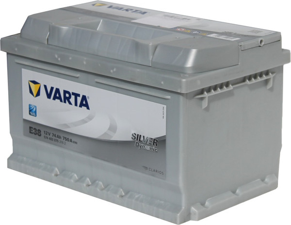 Автомобильный аккумулятор Varta Silver E38 74R L3 R+ - фото