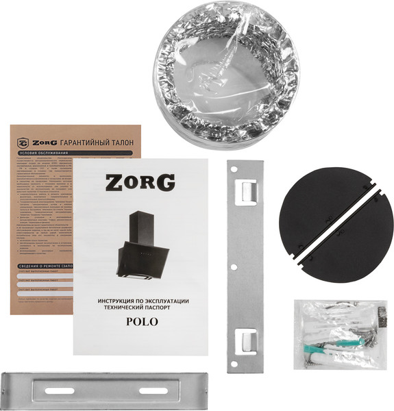 Вытяжка наклонная ZORG Polo 1080 60 S-GC WH