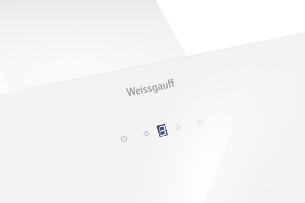 Вытяжка наклонная Weissgauff Yota 600 Touch White Glass