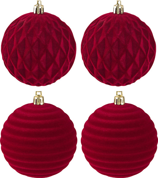 Набор шаров новогодних Волшебная страна Бордо 110476 - фото