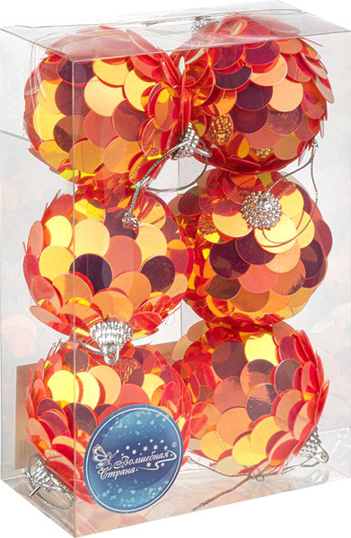 Набор шаров новогодних Волшебная страна Солнце 110451 - фото