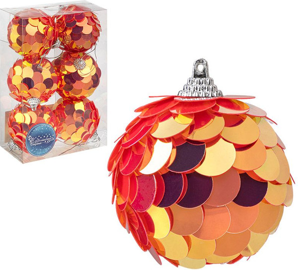 Набор шаров новогодних Волшебная страна Солнце 110451