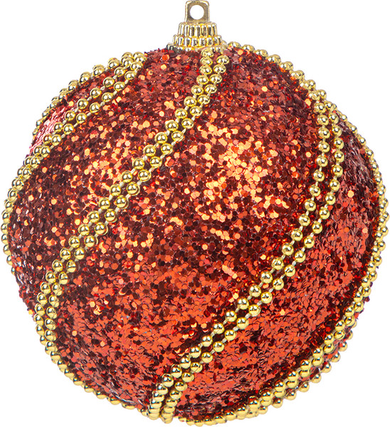 Шар новогодний Волшебная страна Красное золото 110188 - фото